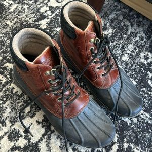 Sperry boots leather upper men’s 9
